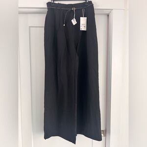 C&A Elegant High Waist Black Wide Leg Pants